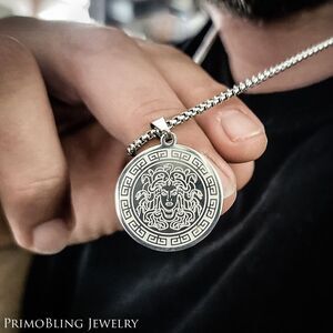 Silver Medusa Necklace
